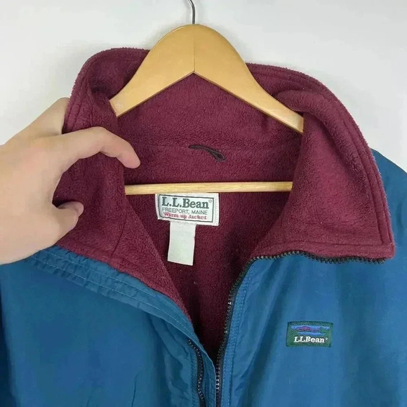 Stylish L.L. Bean Blue Lightweight Jacket - Picture 3 of 4